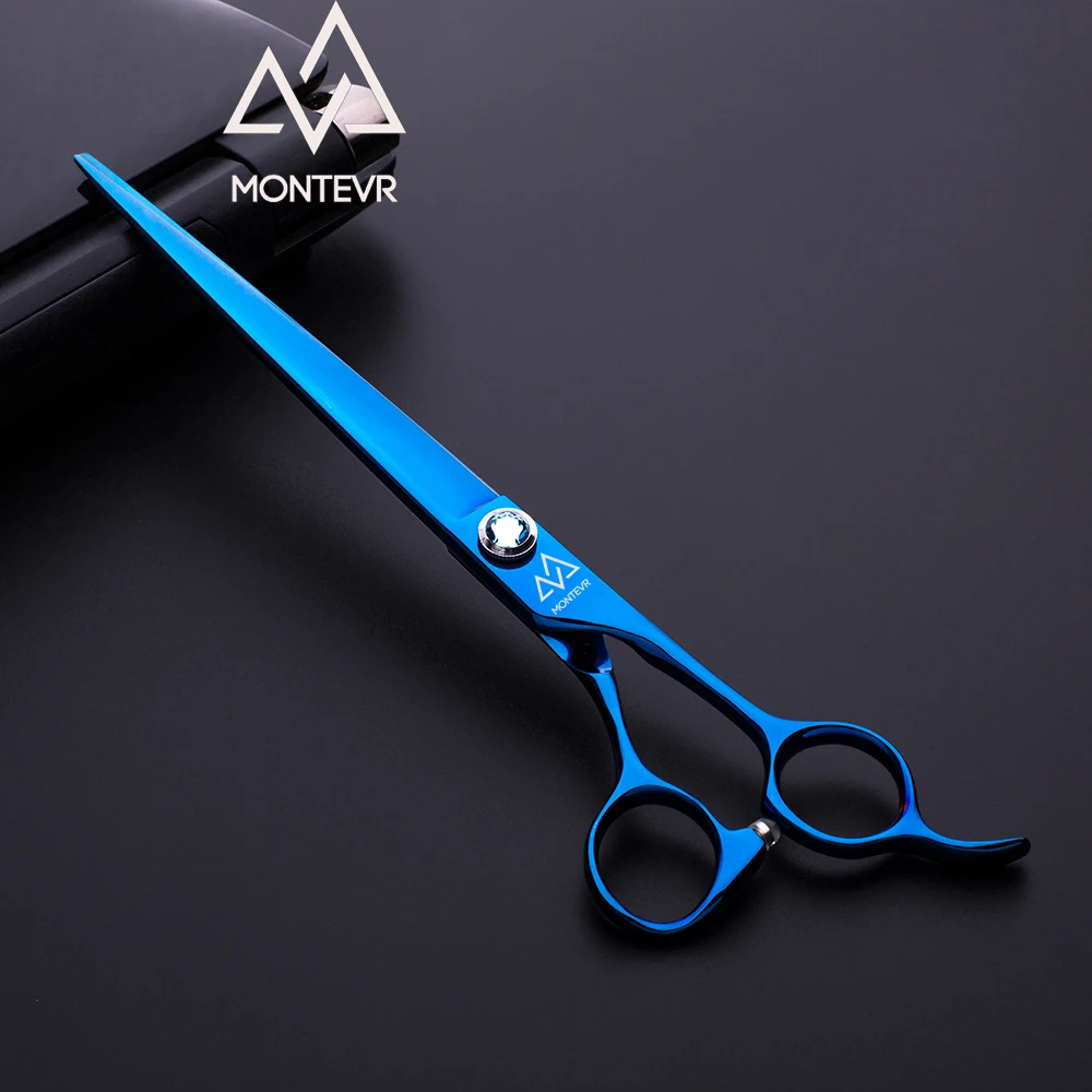 Big size blue titanium coating dog scissors diamond screw pet grooming scissors
Big size blue titanium coating dog scissors diamond screw pet grooming scissors