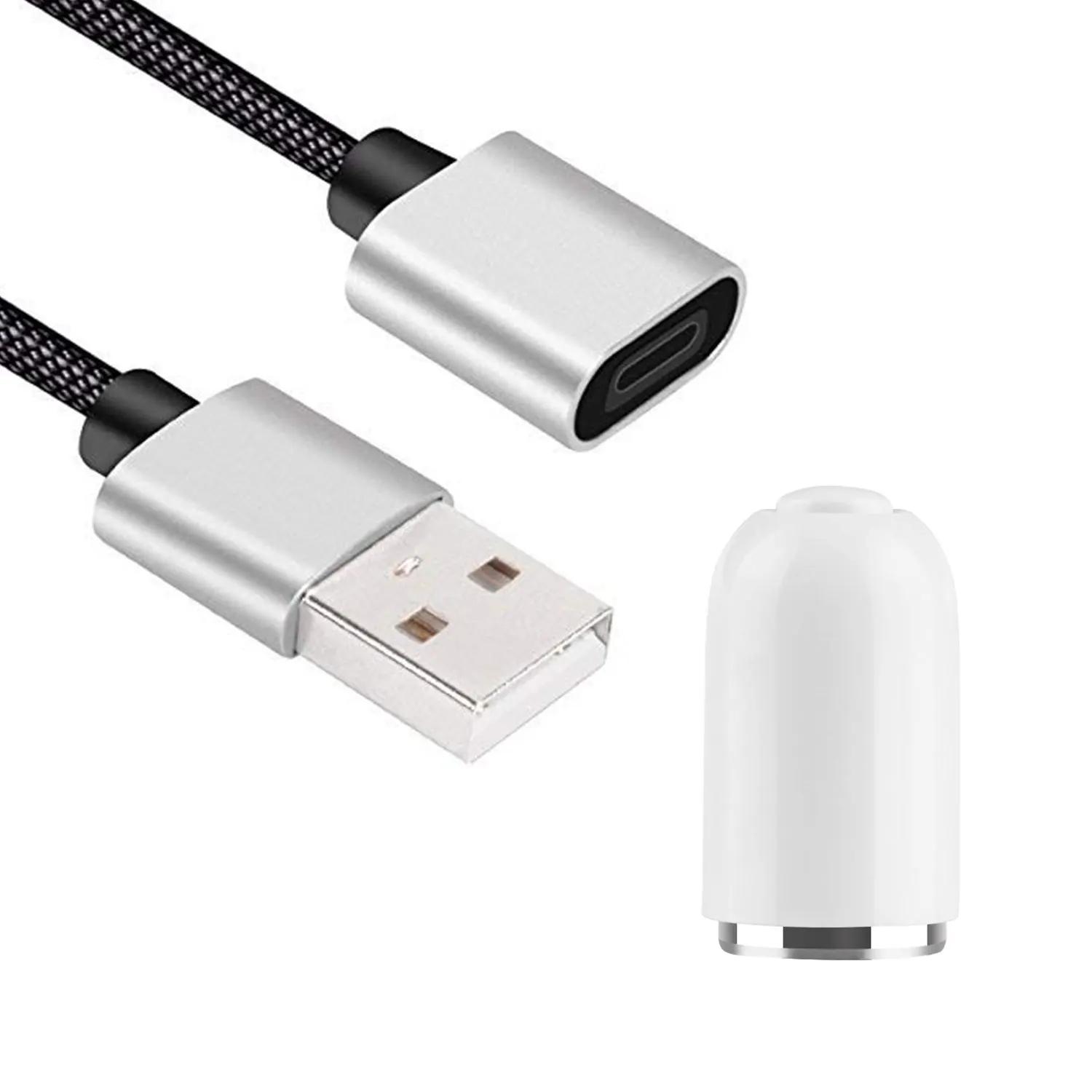 Charger Adapter for Apple Pencil Adapter Compatible with iPad Pencil Accessories and Flexible Connector Charging Cable, Black and white
Charger Adapter for Apple Pencil Adapter Compatible with iPad Pencil Accessories and Flexible Connector Charging Cable, Black and white