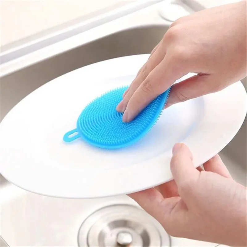 Kitchen Magic Cleaning Brushes Silicone Dish Bowl Scouring Pad Pot Pan Easy Clean Wash Brushes Cleaner Brushes H465
Kitchen Magic Cleaning Brushes Silicone Dish Bowl Scouring Pad Pot Pan Easy Clean Wash Brushes Cleaner Brushes H465