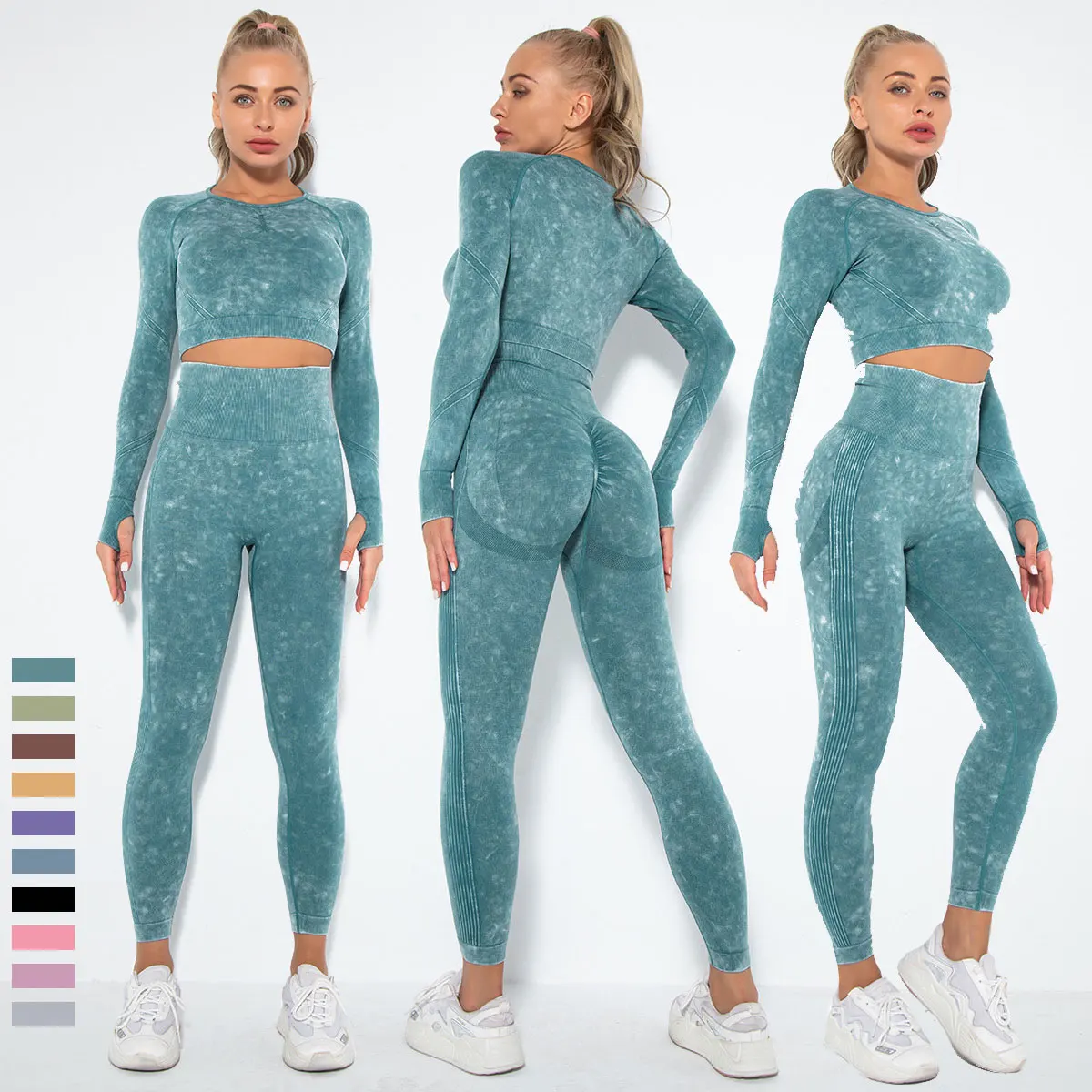Fall Fashion Fitness Suit Sport Clothes Outdoor Two Piece Highwaisted Tie Dye Yoga Leggings Set Lady, Black,blue,red,gray
Fall Fashion Fitness Suit Sport Clothes Outdoor Two Piece Highwaisted Tie Dye Yoga Leggings Set Lady, Black,blue,red,gray