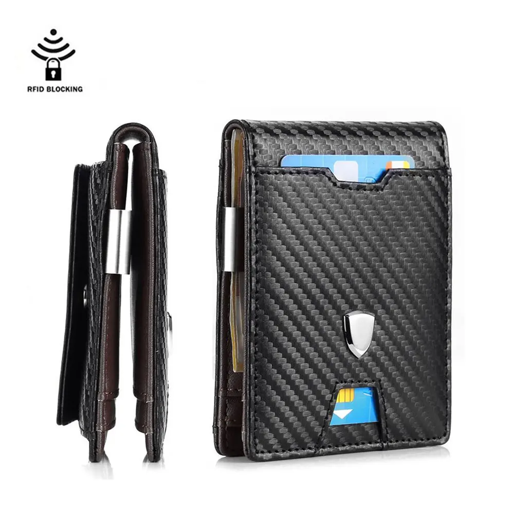 Hot Sale RFID Carbon Fiber Slim Men Card Holder Wallet Credit Card Holder With Money Clip
Hot Sale RFID Carbon Fiber Slim Men Card Holder Wallet Credit Card Holder With Money Clip