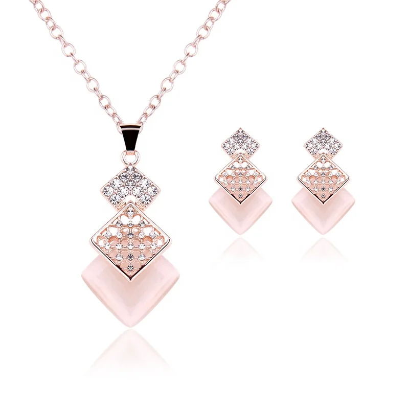 PUSHI wholesale hot sale necklace jewelry fashion geometric pink earrings jewelry earring and necklace set
PUSHI wholesale hot sale necklace jewelry fashion geometric pink earrings jewelry earring and necklace set
