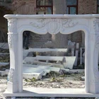 Marble fireplace surround french style for indoor