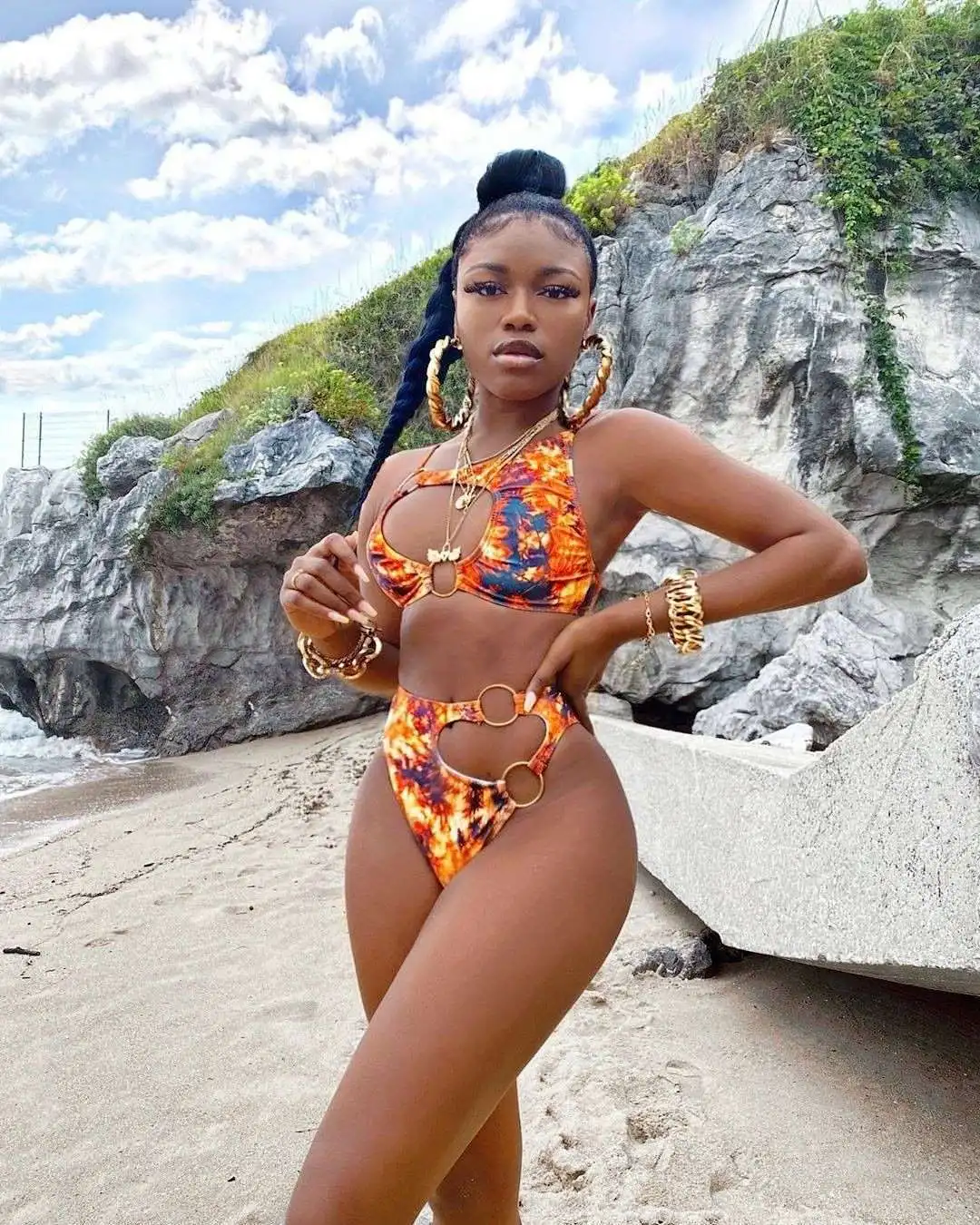 2021 Wholesale Swimsuit Vendor Printed Sexy Women High Waist Thong Swimwear Swimsuit, Picture showed
2021 Wholesale Swimsuit Vendor Printed Sexy Women High Waist Thong Swimwear Swimsuit, Picture showed