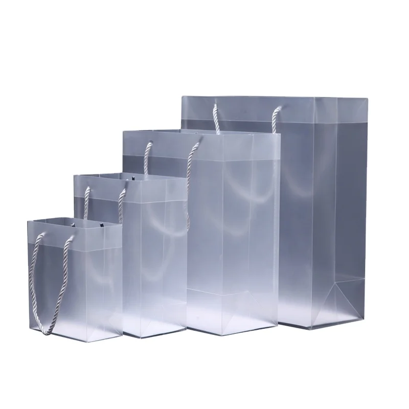 wholesale promotional clear transparent PP shopping bag hard plastic bag with custom logo
wholesale promotional clear transparent PP shopping bag hard plastic bag with custom logo