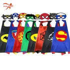 Yiwu Chaola Party costumes Diy pattern boys and girls custom child superhero cape and mask for kids set