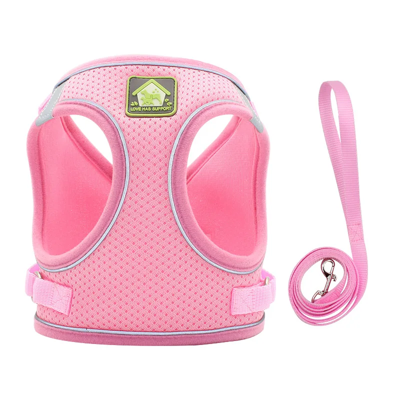 Reflective mesh breathable dog harness vest pet training safety backpack leash suitable for small, medium and large dogs, Picture color
Reflective mesh breathable dog harness vest pet training safety backpack leash suitable for small, medium and large dogs, Picture color