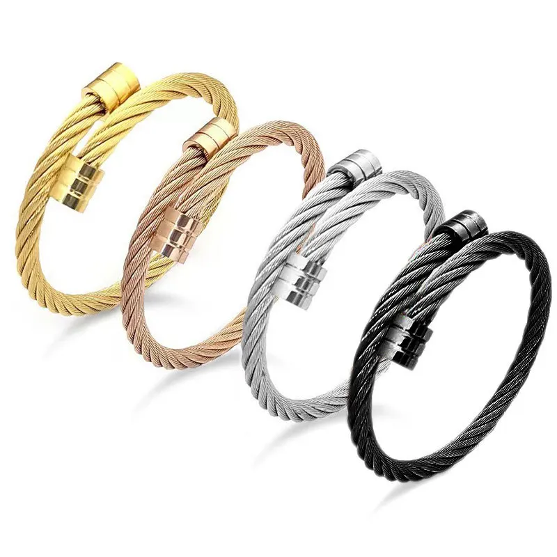 DAIHE 2023 New Fashion Fine Jewelry Titanium Steel Wire Quality Women And Men Bracelet
DAIHE 2023 New Fashion Fine Jewelry Titanium Steel Wire Quality Women And Men Bracelet