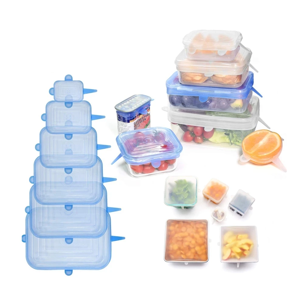Free Shipping 6 pcs Square Reusable Air Proof Food Keeping Fresh Seal Bowl Stretchy Kitchen Silicone Stretch Wrap Cover Lids
Free Shipping 6 pcs Square Reusable Air Proof Food Keeping Fresh Seal Bowl Stretchy Kitchen Silicone Stretch Wrap Cover Lids