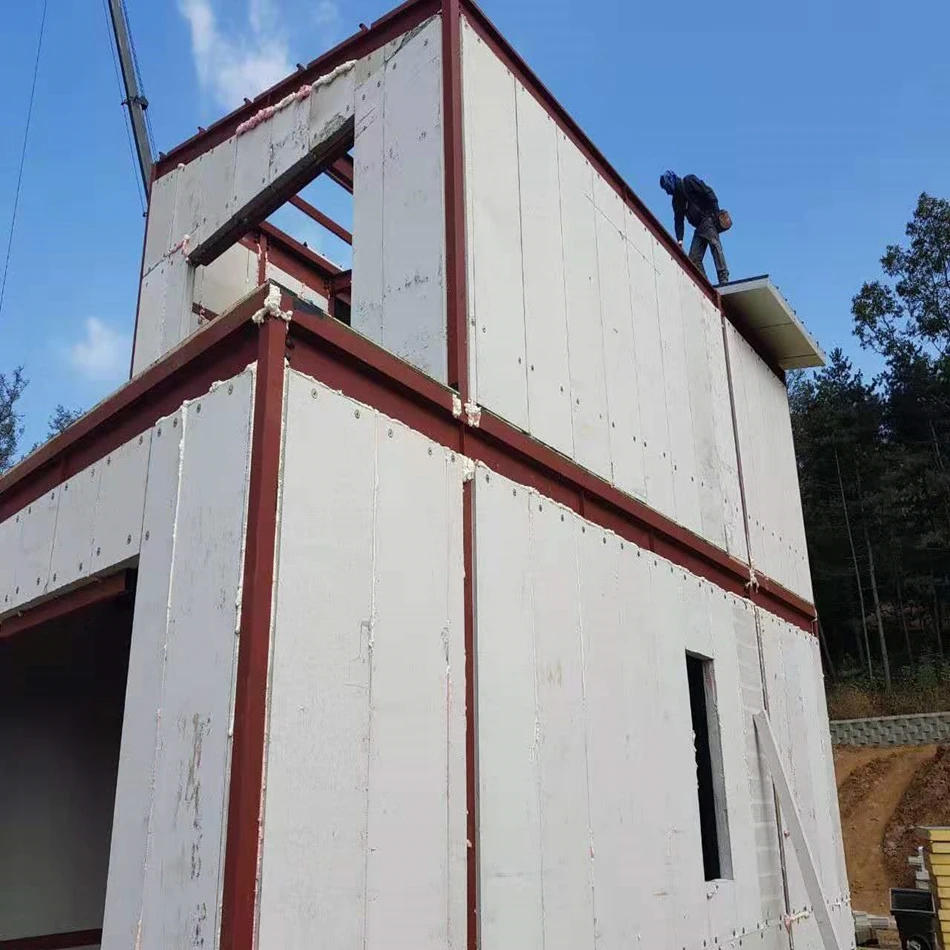 用于预制房屋别墅的绝缘室内水泥预制混凝土墙板mgo面板