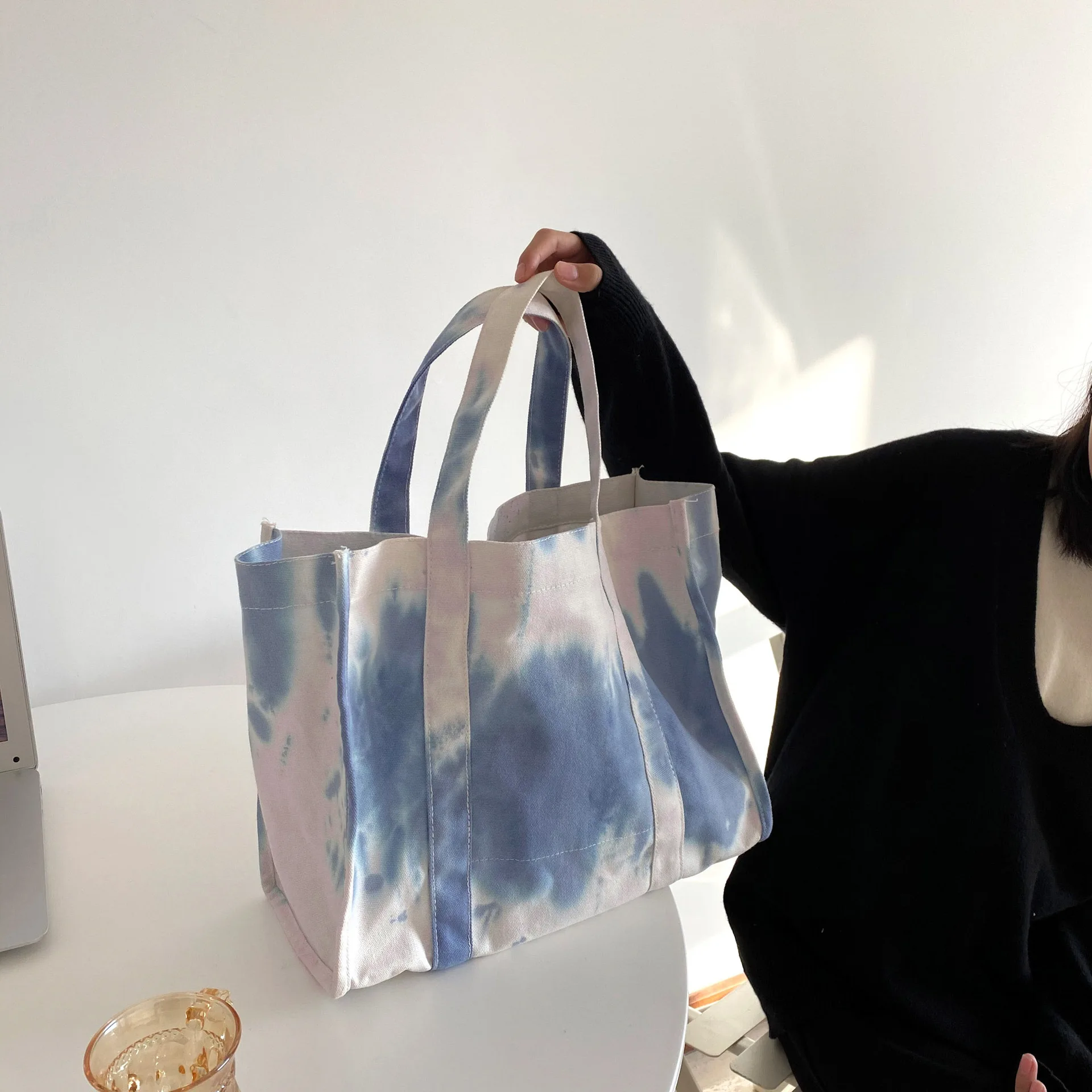 new hot sale women summer tie dye canvas tote bag beach shoulder large purse handbag for girls, White/pink/black/green/blue
new hot sale women summer tie dye canvas tote bag beach shoulder large purse handbag for girls, White/pink/black/green/blue