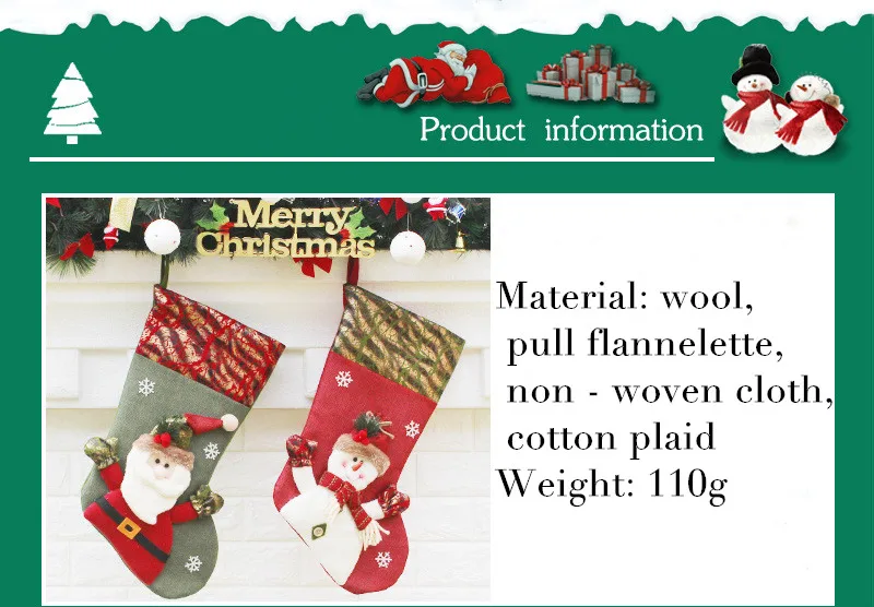 christmas tree ornaments christmas decoration felt stocking