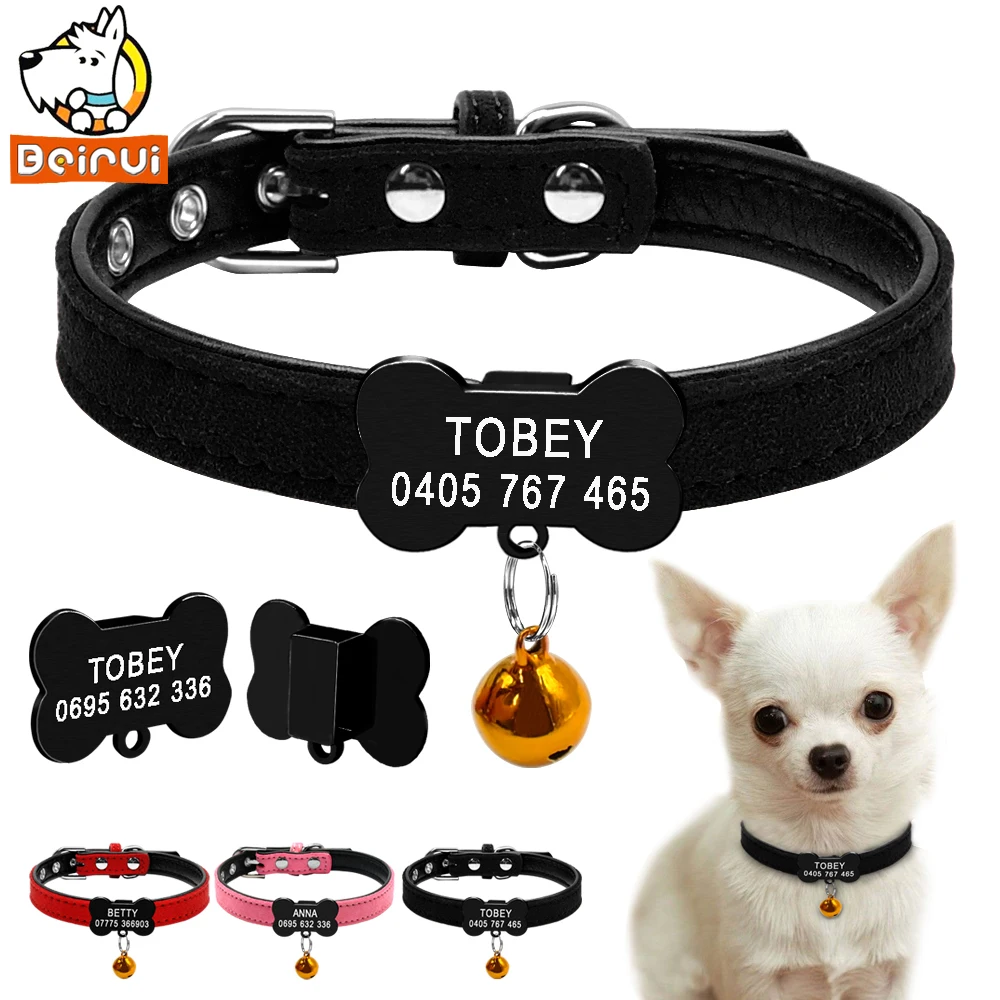 Personalized Dog Collar Padded Adjustable PU Leather ID Collars Bone Metal Engraving Red Pink Black XXS For Small Medium Dogs
Personalized Dog Collar Padded Adjustable PU Leather ID Collars Bone Metal Engraving Red Pink Black XXS For Small Medium Dogs