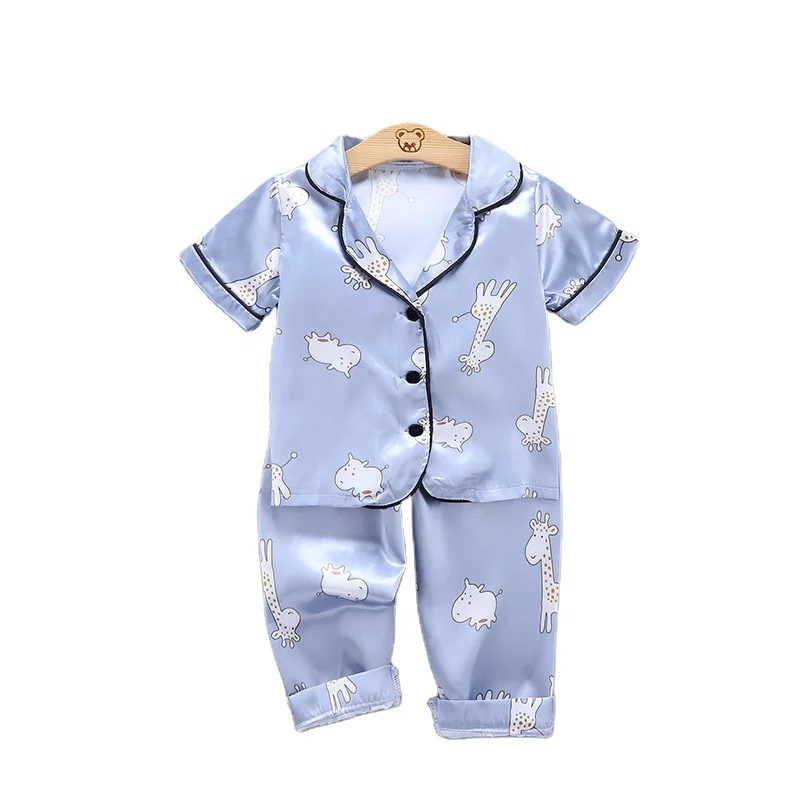 Children Clothes Sleepwear kid home wear Animal Dot Print Casual Tops Short Sleeve+pants Pajamas 2pcs Sets Baby Boy Girl Pajamas 
Children Clothes Sleepwear kid home wear Animal Dot Print Casual Tops Short Sleeve+pants Pajamas 2pcs Sets Baby Boy Girl Pajamas