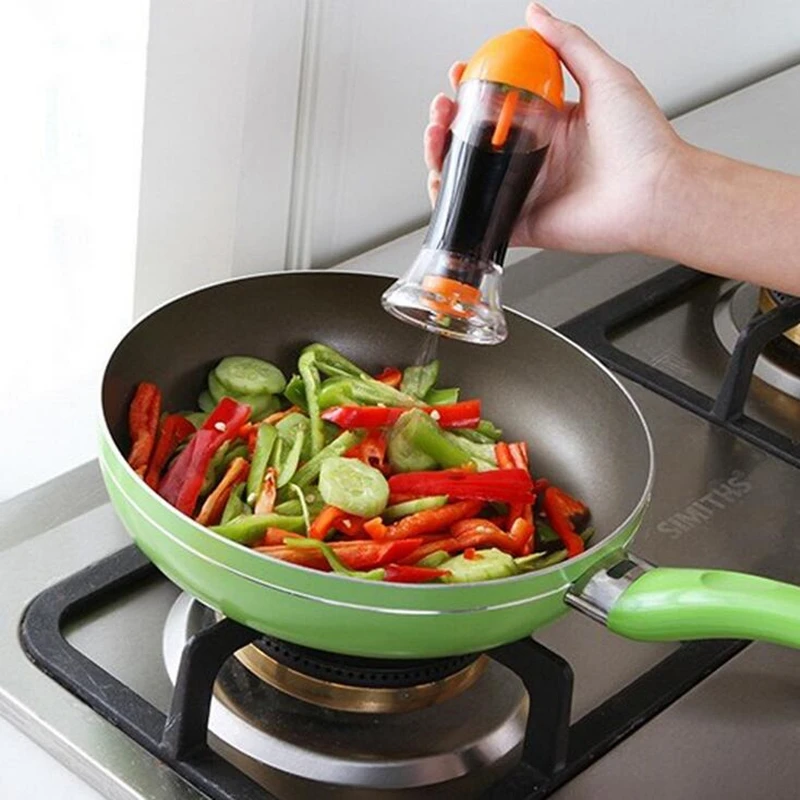 Vinegar Soy Sauce Spray Bottle Controllable Oil Volume Button Bbq Oil Pot Kitchen Cooking Barbecue Seasoning Bottles, Blue, orange, red
Vinegar Soy Sauce Spray Bottle Controllable Oil Volume Button Bbq Oil Pot Kitchen Cooking Barbecue Seasoning Bottles, Blue, orange, red