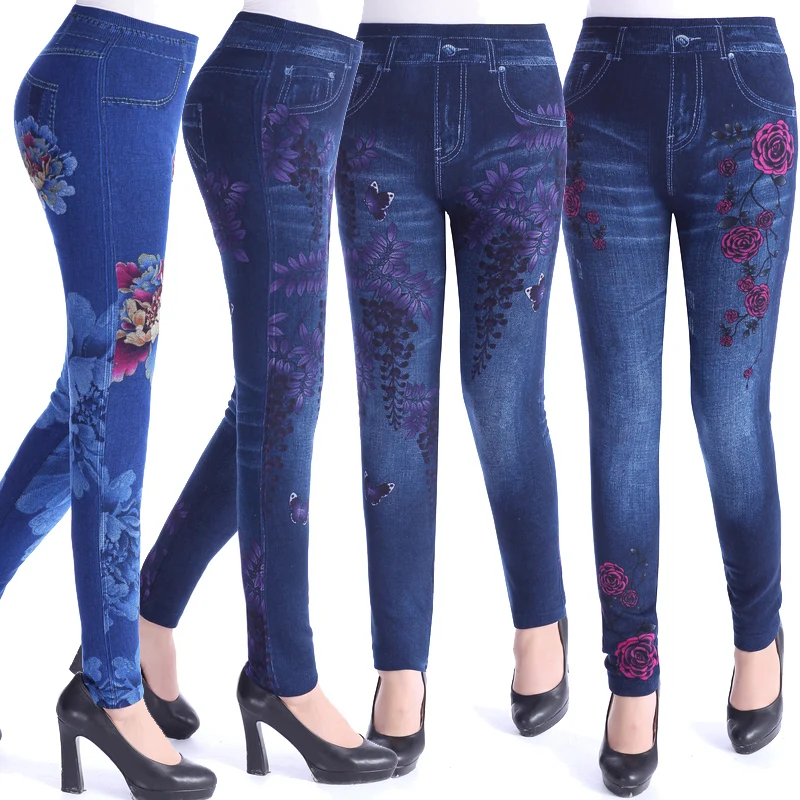 Faux denim tights women's fall/winter pencil pants Slim elastic ladies casual women's imitation jeans printed leggings pants
Faux denim tights women's fall/winter pencil pants Slim elastic ladies casual women's imitation jeans printed leggings pants