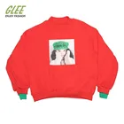 Women color block pullover print hoodies sweatshirt athletic