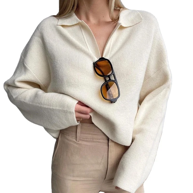 2021 fall solid color lapel sweater long sleeve loose base pullover casual knit top womens sweaters plus size cos sweater
2021 fall solid color lapel sweater long sleeve loose base pullover casual knit top womens sweaters plus size cos sweater