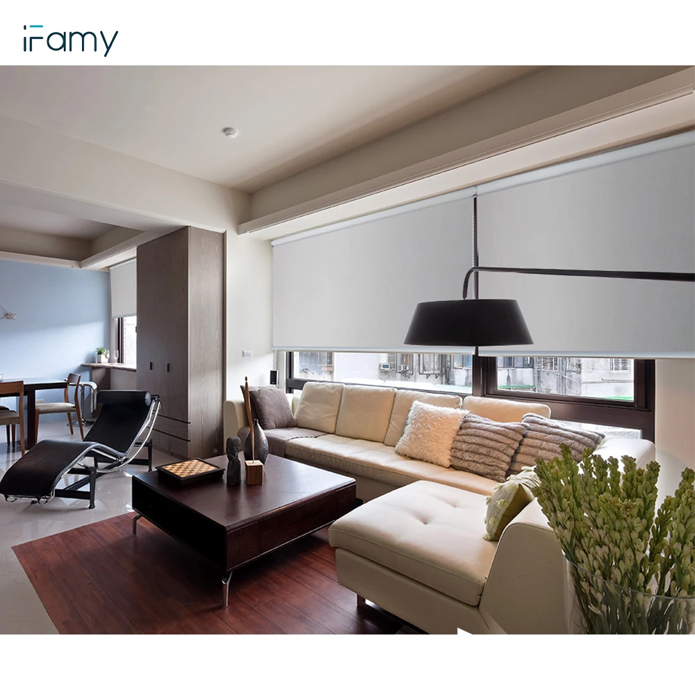 Manual control living room large window PVC curtain roller blind
Manual control living room large window PVC curtain roller blind