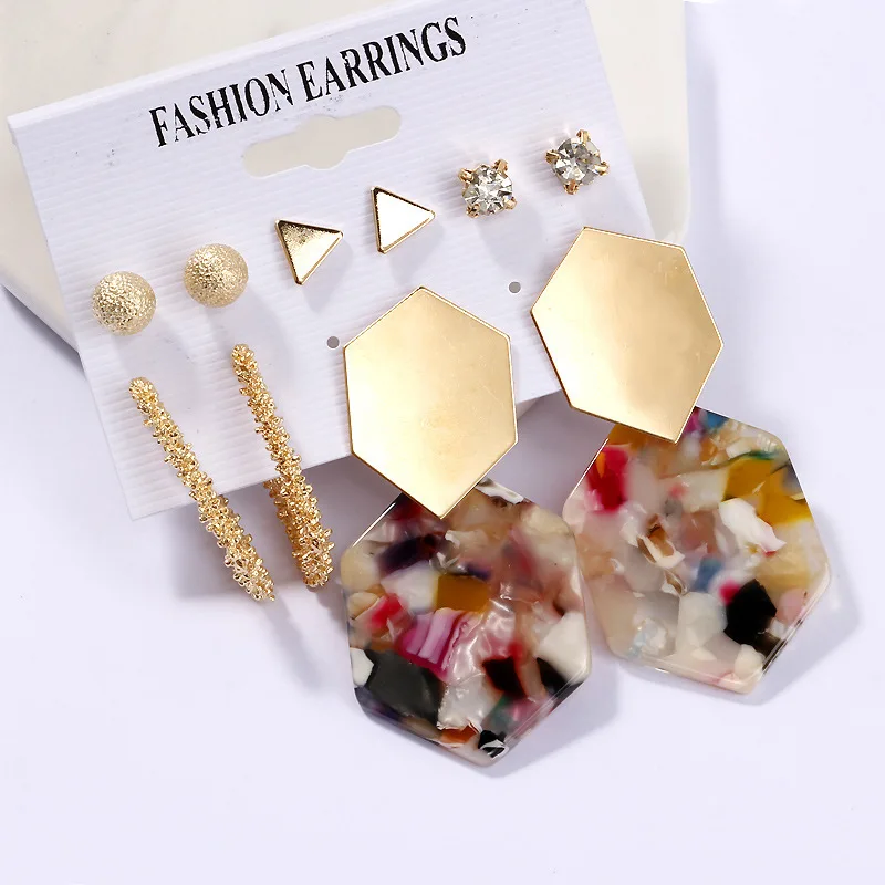 2022 Popular European Jewelry Set Geometric C Shape Hoop Earrings Pearl Acrylic Tassel Drop Earrings Set for Women
2022 Popular European Jewelry Set Geometric C Shape Hoop Earrings Pearl Acrylic Tassel Drop Earrings Set for Women