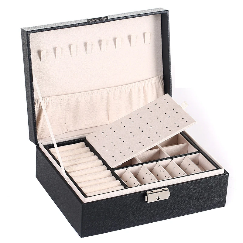 wholesale earring Ring Necklace Girls With lock jewelry holder Organizer velvet jewelry Storage PU leather jewelry Boxes
wholesale earring Ring Necklace Girls With lock jewelry holder Organizer velvet jewelry Storage PU leather jewelry Boxes