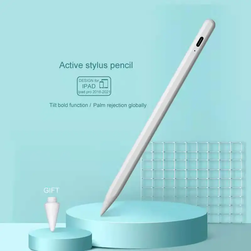 Touch screen capacitive pencil professional drawing board active stylus with stylus suitable for ipad 2018 and above, Black/white/blue/green/red/grey/purple/silver/brown
Touch screen capacitive pencil professional drawing board active stylus with stylus suitable for ipad 2018 and above, Black/white/blue/green/red/grey/purple/silver/brown
