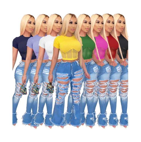 ORG0274 summer 2021 New Fashion Women Short Sleeves Mesh Hollow Out O-neck Tops women's t-shirts, As show
ORG0274 summer 2021 New Fashion Women Short Sleeves Mesh Hollow Out O-neck Tops women's t-shirts, As show