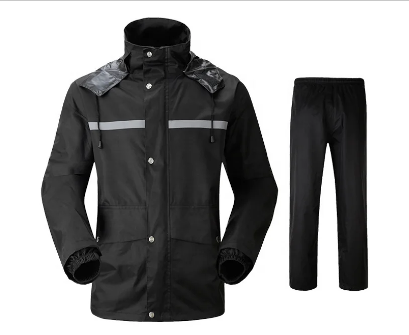 Polyester Fashion Zipper Raincoat Adult Protective Double-deck Fission Raincoat Adult Waterproof Riding Raincoats, Black/red/fluorescein
Polyester Fashion Zipper Raincoat Adult Protective Double-deck Fission Raincoat Adult Waterproof Riding Raincoats, Black/red/fluorescein