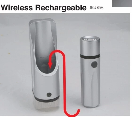 Factory Directly Selling 3-in-1 Wireless Rechargeable Torch EU US AU UK Plug Automatic Base Night Light