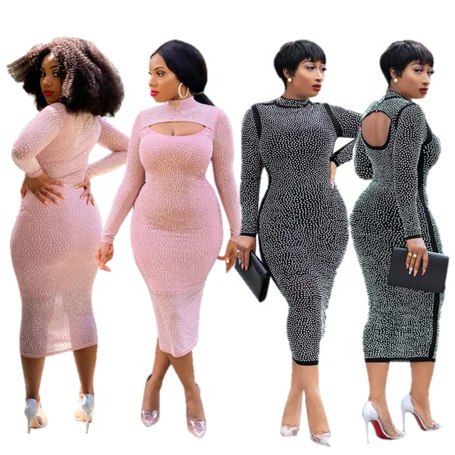 S 4XL 5XL Hollow Out Backless Maxi Dress Bodycon Sexy 2021Club Dress Plus Size Nightclub Party Dress Women Autumn Clothing
S 4XL 5XL Hollow Out Backless Maxi Dress Bodycon Sexy 2021Club Dress Plus Size Nightclub Party Dress Women Autumn Clothing