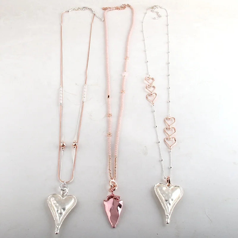 Women Ethnic jewellery Necklace Silver Rose gold Long Chain Glass Big Heart Heart Pendant Necklace
Women Ethnic jewellery Necklace Silver Rose gold Long Chain Glass Big Heart Heart Pendant Necklace