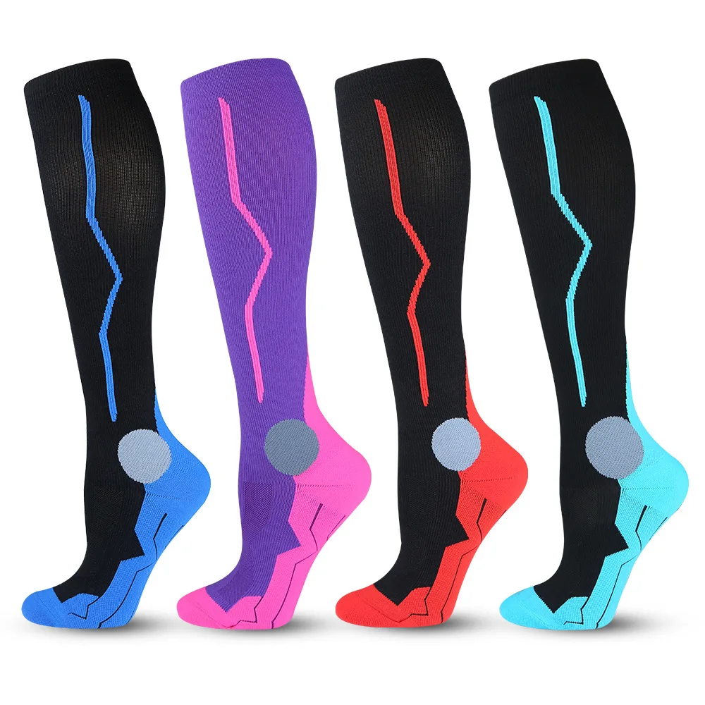 Men and women knee high 20-30 mmHg compression socks athletic sport running gym compresion socks wholesale, Purple blue pink red grey
Men and women knee high 20-30 mmHg compression socks athletic sport running gym compresion socks wholesale, Purple blue pink red grey