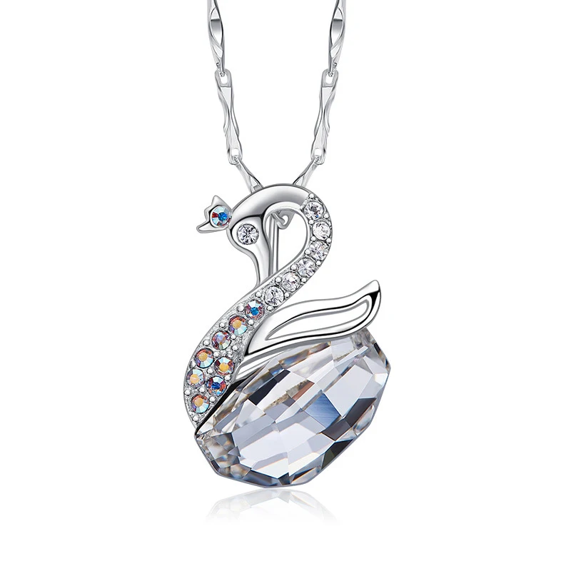 925 silver Crystal necklace Luxury Swan shape designer jewelry necklace for women gift
925 silver Crystal necklace Luxury Swan shape designer jewelry necklace for women gift