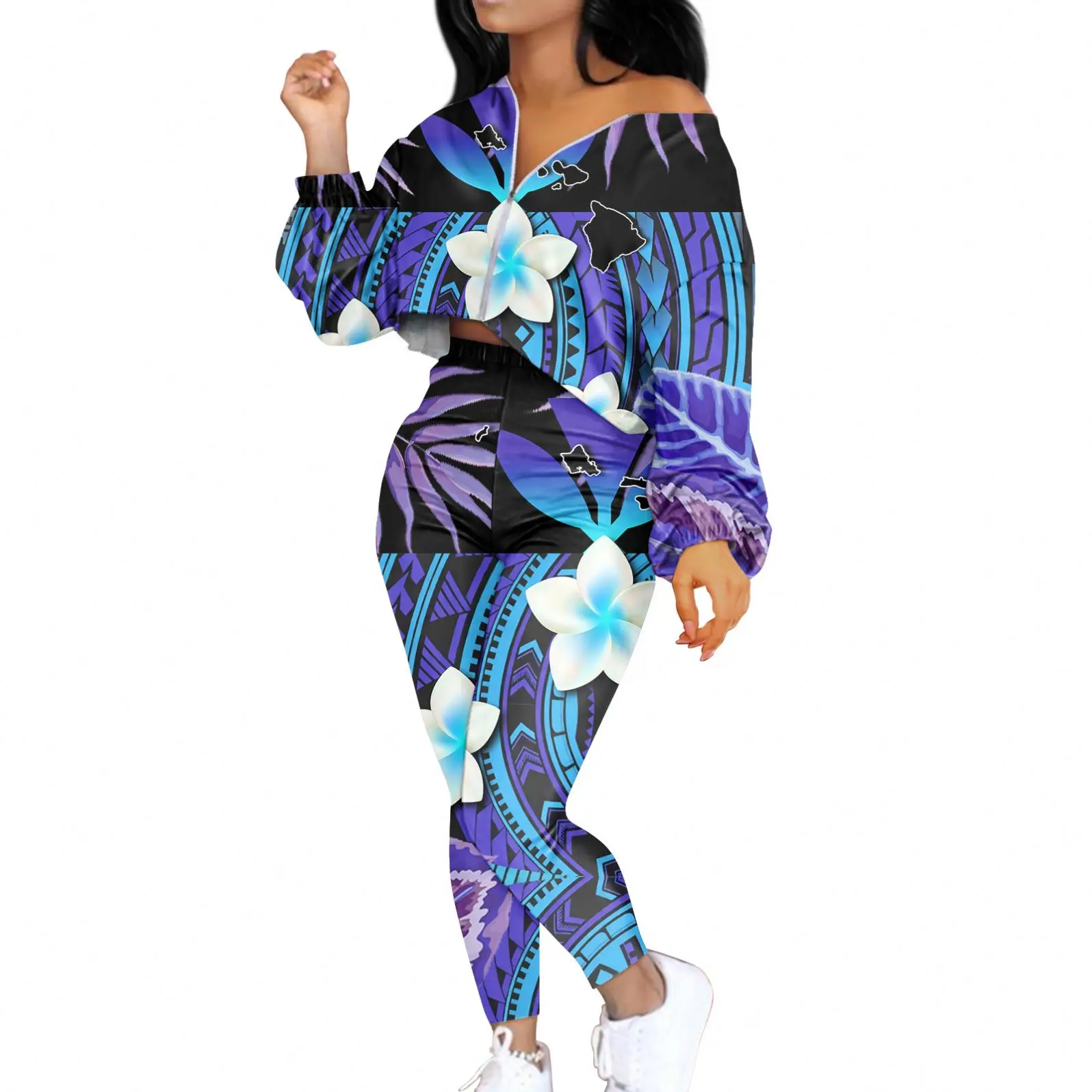 Ladies Hawaiian Floral 2 Pcs Women'S Jackets & Coats Drop Shipping Leggings For Women With Polynesian Woman Jacket Winter Casual
Ladies Hawaiian Floral 2 Pcs Women'S Jackets & Coats Drop Shipping Leggings For Women With Polynesian Woman Jacket Winter Casual