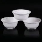321ml Disposable containers takeaway lunch food plastic food grade custom logo printed salad bowl rice soup bowls
