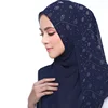 2019 Women Solid Color Crystal Scarf Hijab Shawls Wraps Bubble Chiffon Scarf Ironed Diamond Muslim Hijab Scarf 20 colors