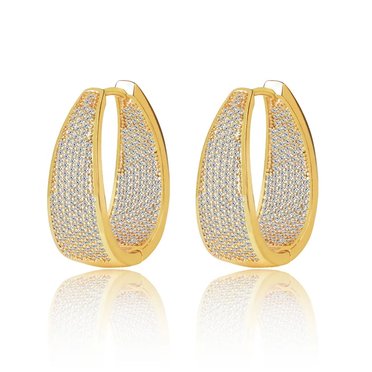 New design 18k gold plated luxury style pure cubic zirconia huggie hoop earrings for women gift
New design 18k gold plated luxury style pure cubic zirconia huggie hoop earrings for women gift