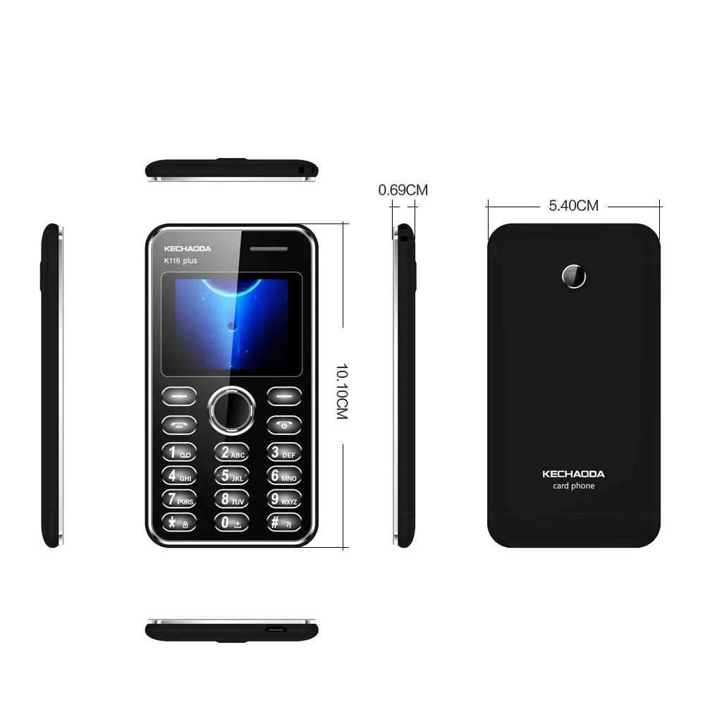 KECHAODA K116 PLUS Old Man Mobile Phone 1.8 inch tiny mini mobile phone Button Dialer mini keypad phone
KECHAODA K116 PLUS Old Man Mobile Phone 1.8 inch tiny mini mobile phone Button Dialer mini keypad phone
