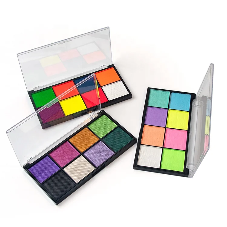 Halloween Makeup 8 Colors UV Glow Neon Waterbased Eyeliner Face Paint Professional Face Body Painting Palette
Halloween Makeup 8 Colors UV Glow Neon Waterbased Eyeliner Face Paint Professional Face Body Painting Palette