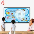Customized lcd media player 55 inch PC indoor lcd hd video wall mount advertising panel