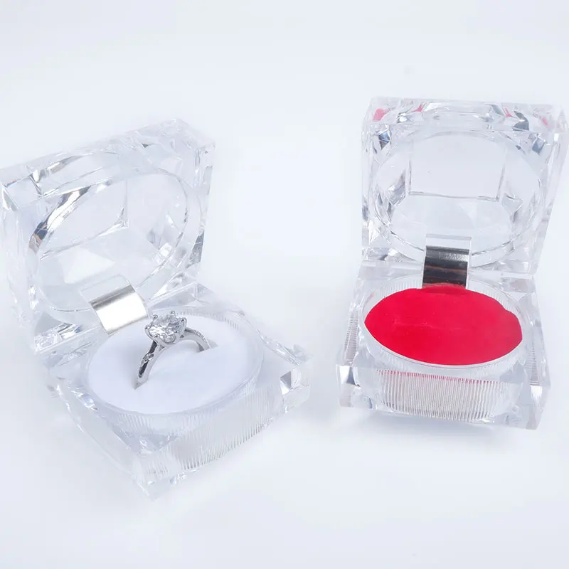 Besting Selling cheaper Ring Holder Organizer Display Transparent Crystal Ring Box Case for Earring Ring Jewelry Package Box
Besting Selling cheaper Ring Holder Organizer Display Transparent Crystal Ring Box Case for Earring Ring Jewelry Package Box