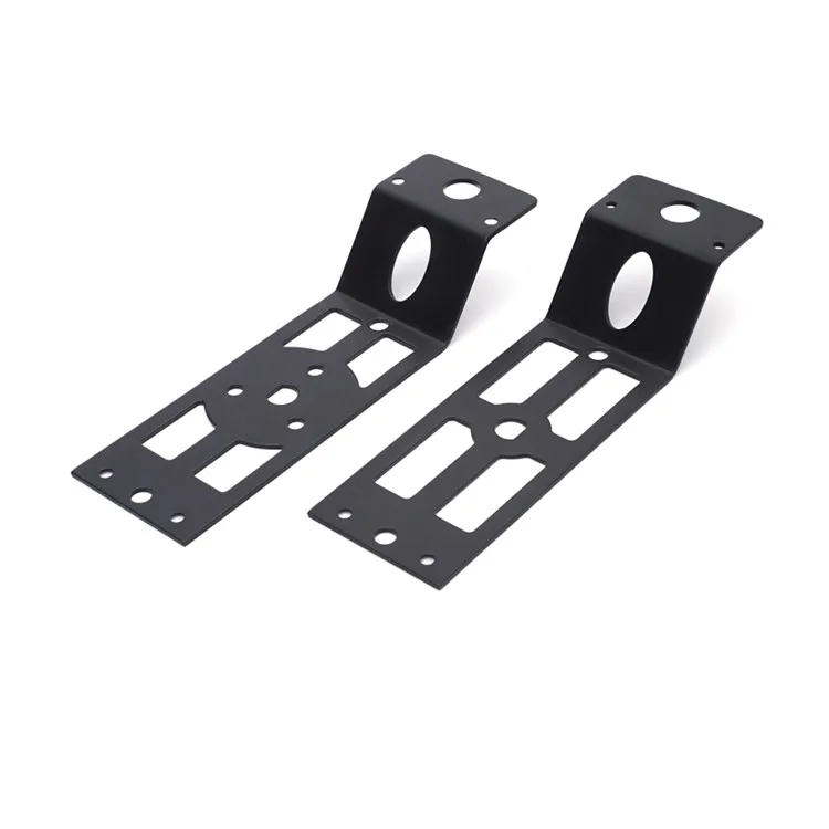 custom-made sheet metal black coating 120 degree metal corner brackets