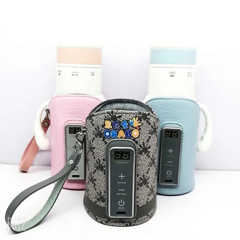 portable milk heating LED digital display insulated usb baby bottle warmer bag, Grey
portable milk heating LED digital display insulated usb baby bottle warmer bag, Grey