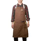Heavy Duty Waxed Canvas Workman Engineers Carpenter Industrial Working Apron With Waterproof Function apron