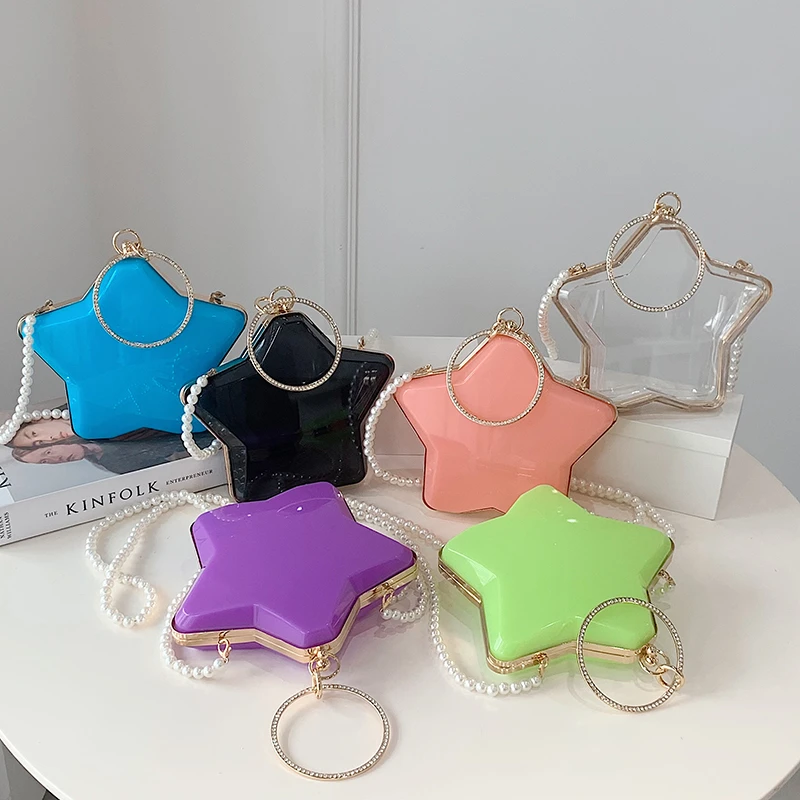 Star Type Famous Brand Women Portable Box Handbags Acrylic PVC Messenger Bag Metal Beads Strap Shoulder Bag Purses Bolsa, White pink red
Star Type Famous Brand Women Portable Box Handbags Acrylic PVC Messenger Bag Metal Beads Strap Shoulder Bag Purses Bolsa, White pink red