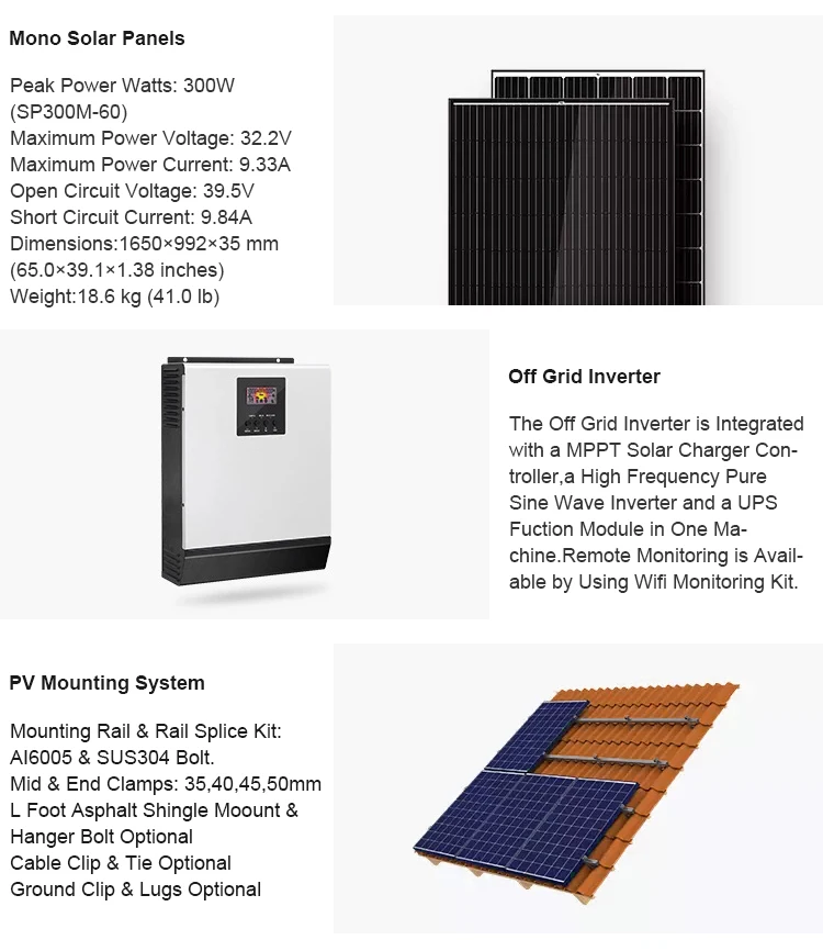 solar panel kit 7000w off grid