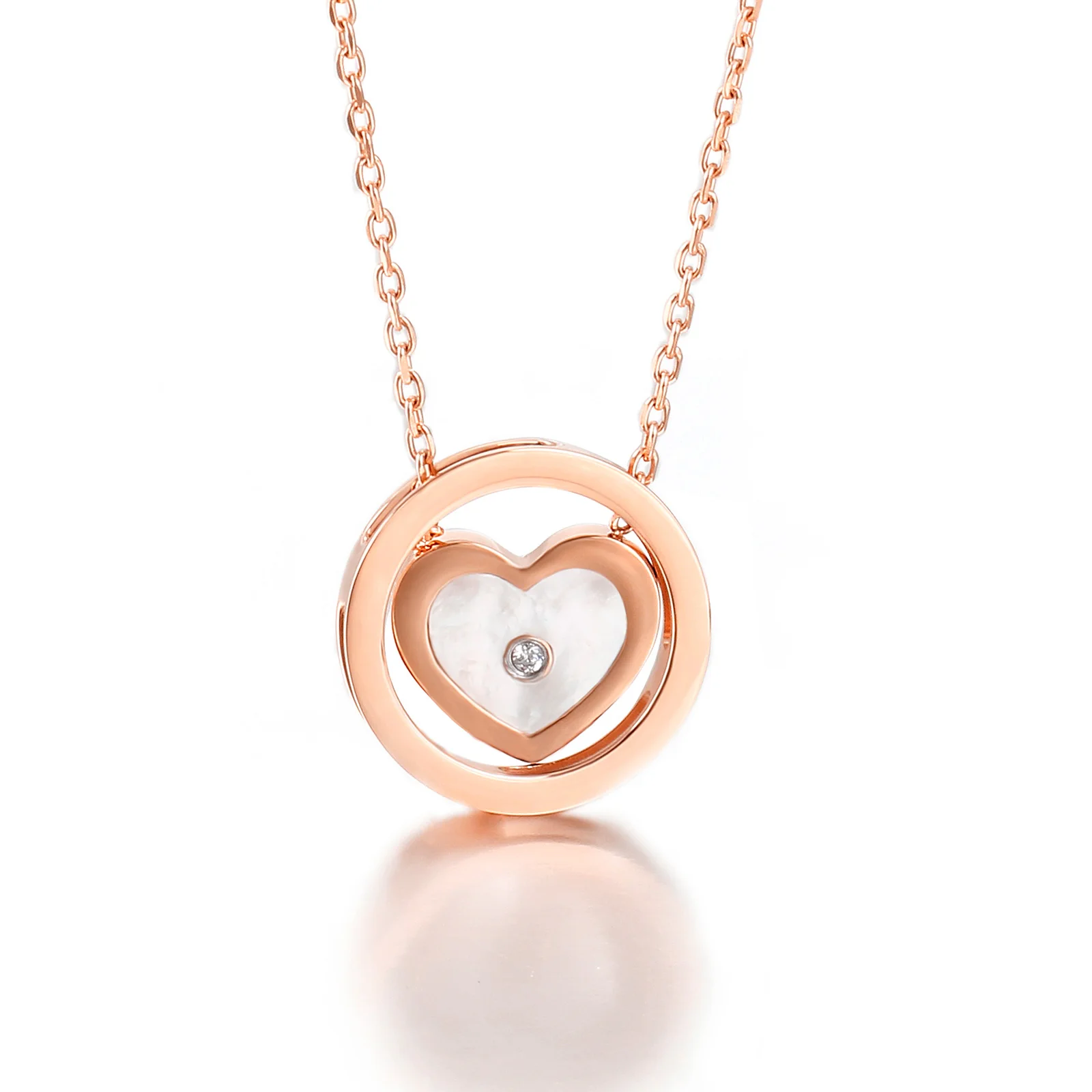 Trendy Shell Heart Pendant Necklace Jewelry Stainless Steel Necklace, Rose gold/gold/silver
Trendy Shell Heart Pendant Necklace Jewelry Stainless Steel Necklace, Rose gold/gold/silver
