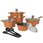 Die cast aluminum kitchen nonstick cookware sets