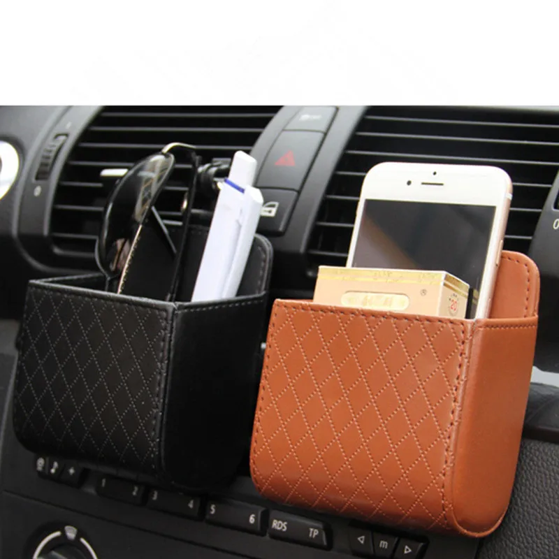 Household Can Hang Leather Sundries Storage Box Car Air Conditioning Air Outlet Pocket Household Storage Tools, As photo
Household Can Hang Leather Sundries Storage Box Car Air Conditioning Air Outlet Pocket Household Storage Tools, As photo