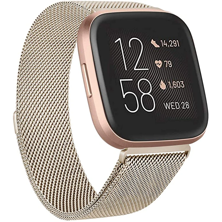 Stainless Steel Magnetic Milanese Loop Smart Watch Strap Compatible with versa/versa lite/versa2/3
Stainless Steel Magnetic Milanese Loop Smart Watch Strap Compatible with versa/versa lite/versa2/3